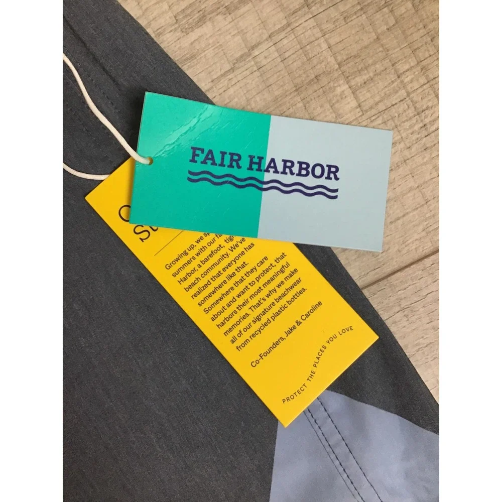 Fair Harbor Men's Navy MC The‎ Bayberry Trunk Built-in Liner Shorts Size 2X NWT